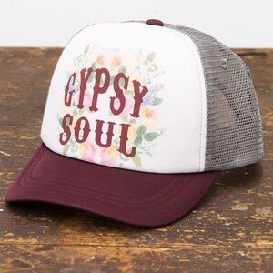 Vintage Y2K O'Neill Gypsy Soul Nomad Trucker Hat Western Bohemian Surf Beachy